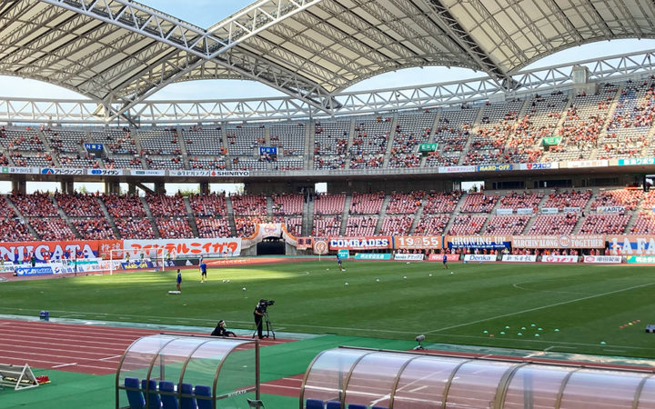 アルビレックス新潟のホームゲームの様子